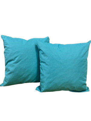 Crescent Waterproof 45X45Cm Aqua Garden Cushion, Shredded Foam Filled Outdoor Garden Throw Pillow Pack Of 2 - image 1