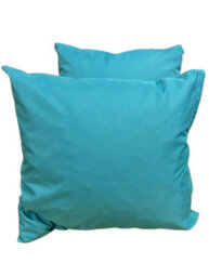 Crescent Waterproof 45X45Cm Aqua Garden Cushion, Shredded Foam Filled Outdoor Garden Throw Pillow Pack Of 2 - thumbnail 2