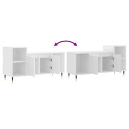 Berkfield Tv Cabinet White 100X35X55 Cm Engineered Wood - thumbnail 9
