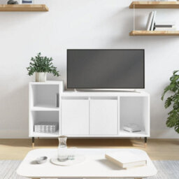 Berkfield Tv Cabinet White 100X35X55 Cm Engineered Wood - thumbnail 1