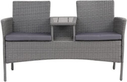 Evre Lisbon Rattan 2 Seater Jack & Jill Loveseat Partner Garden Furniture Patio Terrace Balcony Outdoor Indoor - thumbnail 2
