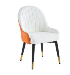 Hygrad Built to Survive Set Of 2 Leather Dining Chairs Pu Leather Modern Styled Dining Room Chair Padded - thumbnail 1