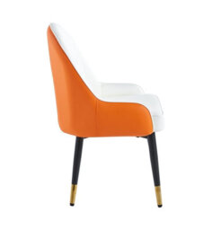 Hygrad Built to Survive Set Of 2 Leather Dining Chairs Pu Leather Modern Styled Dining Room Chair Padded - thumbnail 4