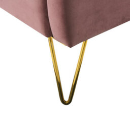 Beliani Bed Velvet Ambillou 160 X 200 Cm (Eu King Size) Pink - thumbnail 9