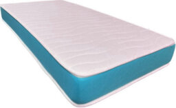 Wilson Beds Limited - 2Ft6 Small Single Rainbow Kids Basic Teal Blue Quilted Conventional Foam Free Spring Mattress - thumbnail 3