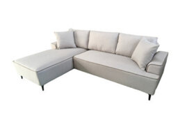 DS Living The Milano Edge 3 Seater Right Hand Corner Sofa In Grey Or Beige - thumbnail 2