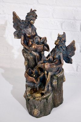 Outdoor Living UK Altico Whimsical Fairies Water Feature Without Cover