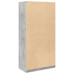 Berkfield Wardrobe Concrete Grey 100X50X200 Cm Engineered Wood - thumbnail 6