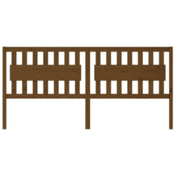 Berkfield Bed Headboard Honey Brown 205.5X4X100 Cm Solid Wood Pine - thumbnail 3