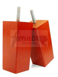 L&F 4X Replacement Furniture Legs Solid Wood 110mm High Sofas Chairs Settee Cabinets Legs M8 Tsp2055 Teak - thumbnail 5