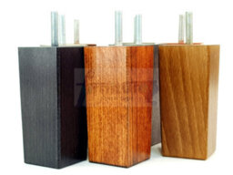 L&F 4X Replacement Furniture Legs Solid Wood 110mm High Sofas Chairs Settee Cabinets Legs M8 Tsp2055 Teak - thumbnail 9