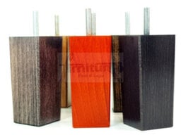 L&F 4X Replacement Furniture Legs Solid Wood 110mm High Sofas Chairs Settee Cabinets Legs M8 Tsp2055 Teak - thumbnail 8