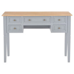 Berkfield Writing Desk Grey 109.5X45X77.5 Cm Wood - thumbnail 3