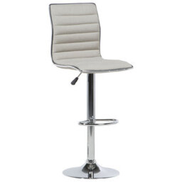 Wyld And Coco Set Of 2 Beige Fabric Counter Height Swivel Bar Chairs With Chrome Frame - thumbnail 4