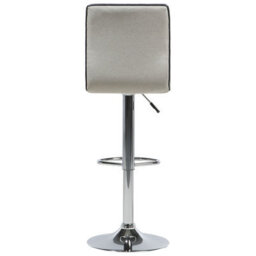 Wyld And Coco Set Of 2 Beige Fabric Counter Height Swivel Bar Chairs With Chrome Frame - thumbnail 7