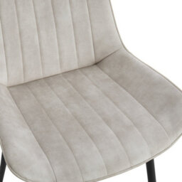 Home Detail Georgia Dining Chair Set Of 2, Cream Velvet - thumbnail 4