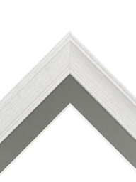 Frames By Post Scandi Limed White Frame With Dark Grey Mount For Image Size A4 - thumbnail 5