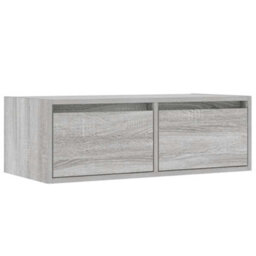 Berkfield Durable Tv Cabinet With Led Lights Grey Sonoma 75X35.5X25 Cm - thumbnail 6
