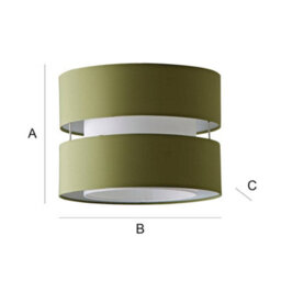 Valuelights Sophia Small Olive 2 Tier Ceiling Light Shade (D)26Cm - thumbnail 8