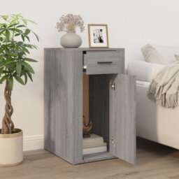 Berkfield Desk Cabinet Grey Sonoma 40X49X75 Cm Engineered Wood - thumbnail 3