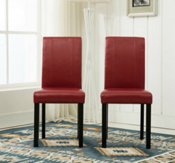Mcc Direct Leather Dining Chairs Red - thumbnail 2