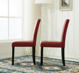 Mcc Direct Leather Dining Chairs Red - thumbnail 3