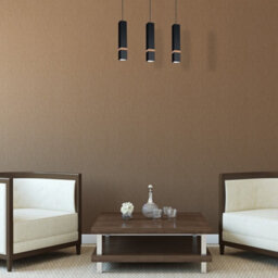 Milagro Vidar Black Pendant Lamp 3Xgu10 Hand Made Modernist Cuboid Design With Natural Wooden Inserts - thumbnail 2