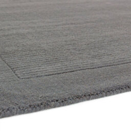 Grey Wool Handmade Plain Easy To Clean Rug For Bedroom Dining Room Living Room Rug-120Cm X 170Cm - thumbnail 4