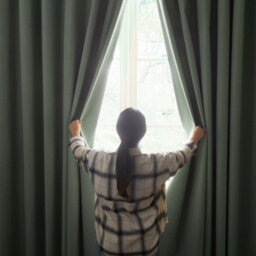 Aspire Homeware Sage Green Linen 100% Blackout Curtain Thermal Insulated Eyelet Curtain Pair (W)117Cm X (D)137Cm With Tie Back - thumbnail 9