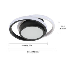 Pheashine Led Ceiling Light, Modern Light Round Ceiling Lamp, 6500K  Fixture For Hallway, Bedroom, Kitchen, Living Room - thumbnail 3