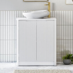 Royal Bathrooms Avenza 800mm Matt White Floor Standing Bathroom Vanity Unit 2 Door With Nova Basin - thumbnail 1