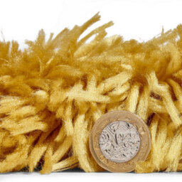 Yellow Shaggy Rug, Handmade Modern Rug, Plain Luxurious Rug For Bedroom, Living Room, & Dining Room-150Cm X 230Cm - thumbnail 2