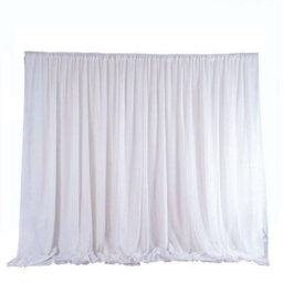 Neel Blue 4X8 M Ice Silk Backdrop Curtain Photography Scenery For Christmas Events Decor, White