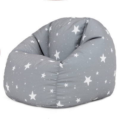 icon Kids Starry Skies Bean Bag Chair Grey Childrens Bean Bags - image 1