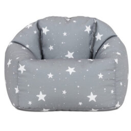 icon Kids Starry Skies Bean Bag Chair Grey Childrens Bean Bags - thumbnail 4