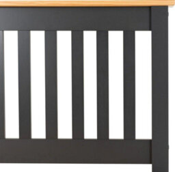 Seconique Monaco 4Ft6 Double Bed High Foot End In Grey And Oak - thumbnail 7