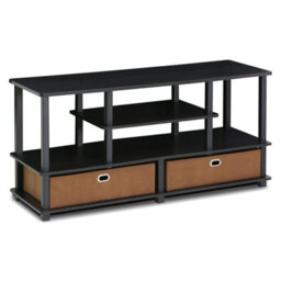 Walplus Large Tv Stand Cabinet For Up To 50-Inch Tv Unit With Storage Bin - thumbnail 1