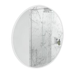 Sensio Como Silver Effect Circular Wall-Mounted Bathroom Illuminated Modern Illuminated Mirror (H)100Cm (W)100Cm - thumbnail 2