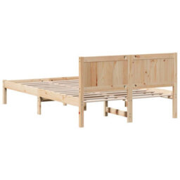 Berkfield Pine Wood Bed Frame Natural Pine Wood 140 X 190 Cm Durable - thumbnail 8