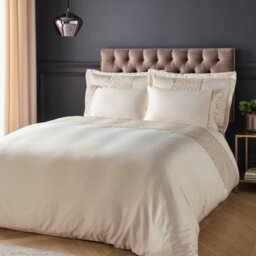 Catherine Lansfield Deco Sequin Duvet Cover Set With Pillowcases Champagne Gold