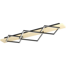 Loops Modern Black And Brown Led Ceiling Light Fixture For Indoor Spaces - thumbnail 3