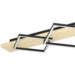 Loops Modern Black And Brown Led Ceiling Light Fixture For Indoor Spaces - thumbnail 5