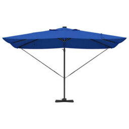 Berkfield Cantilever Roma Parasol With Leds Azure Blue 352X251X265 Cm Aluminium - thumbnail 5