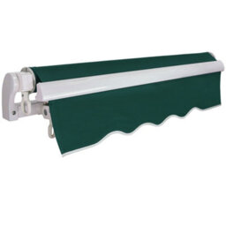 Sundaze Garden Manual Retractable Awning Patio Canopy Sun Shade Shelter Angle Adjustable 4.5X3M Green - thumbnail 5