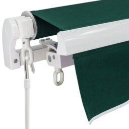 Sundaze Garden Manual Retractable Awning Patio Canopy Sun Shade Shelter Angle Adjustable 4.5X3M Green - thumbnail 6