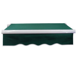Sundaze Garden Manual Retractable Awning Patio Canopy Sun Shade Shelter Angle Adjustable 4.5X3M Green - thumbnail 2