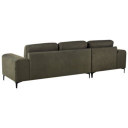 Beliani Corner Sofa 4 Seater Kiruna Velvet Dark Green Right Hand - thumbnail 5