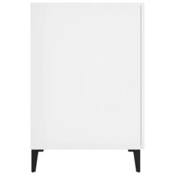 Berkfield Desk High Gloss White 140X50X75 Cm Engineered Wood - thumbnail 7