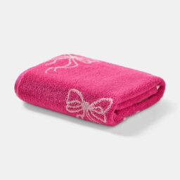Ohs Bows 100% Premium Cotton Hand Towel Hotel Quality Soft Absorbent - Pink - thumbnail 4