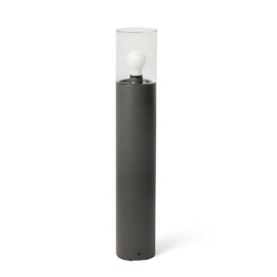 Luminosa Lighting Luminosa Kila Dark Grey Beacon Bollard Lamp 70Cm Transparent Ip65 - image 1